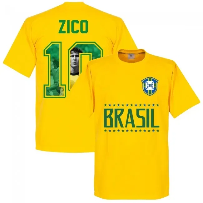 Футбольная футболка для взрослых Brazil, желтый