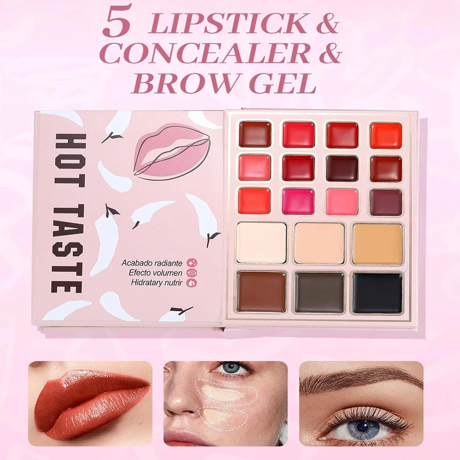 Палетка для макияжа Makeup Book Palette Nuyhgtr 60x1.2г+12x4.5г+6x2.5г — фото 4