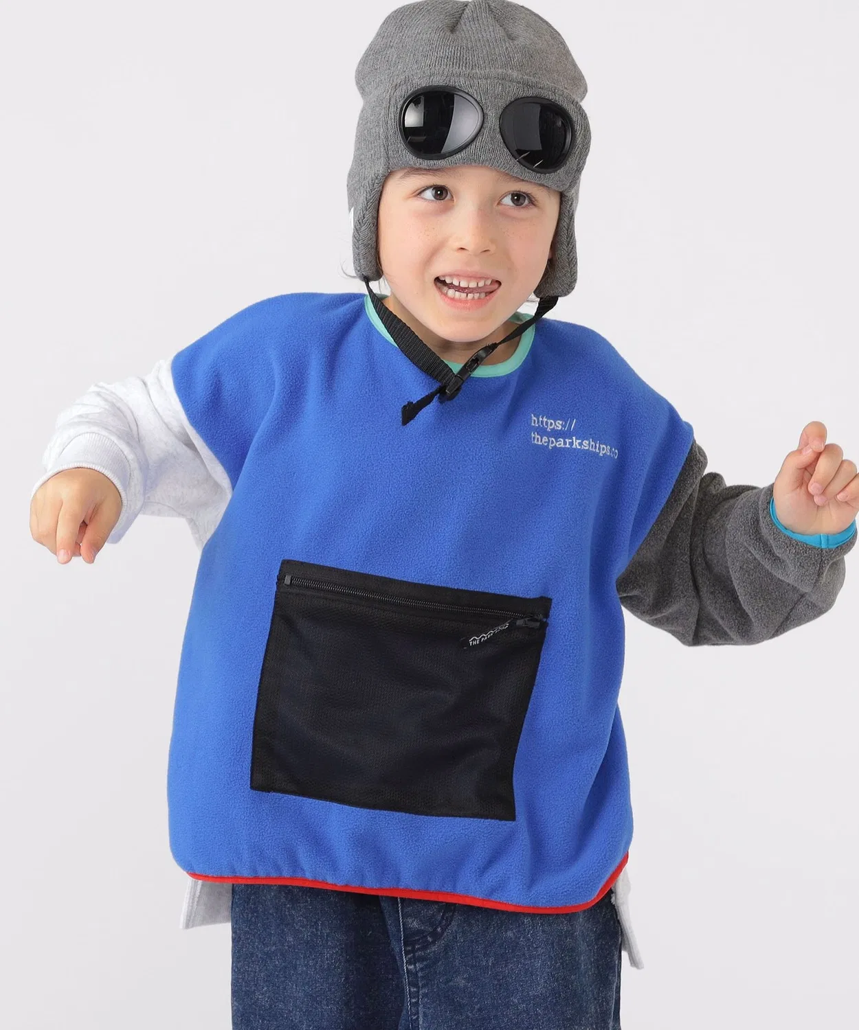 Флисовая кофта THE PARK SHOP SHIPS KIDS, 115-145 см, королевский синий