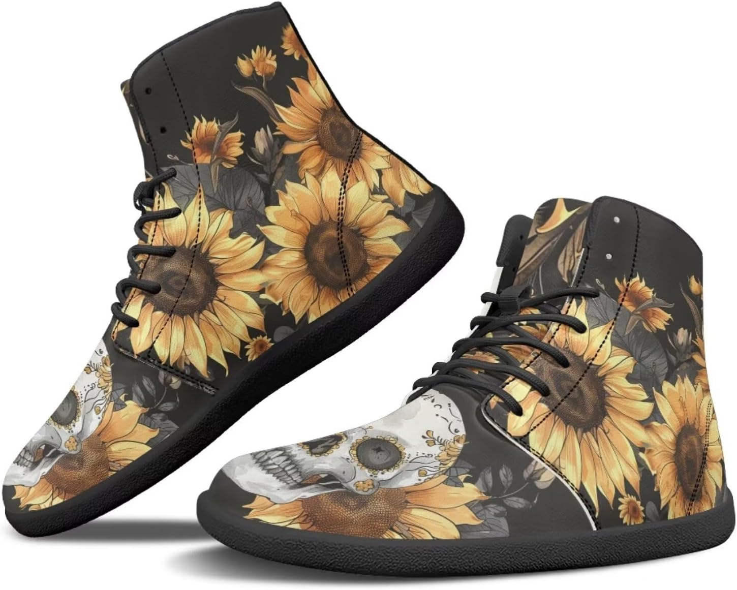 

Мужские минималистичные кроссовки Binienty для ходьбы, Sugar Skull Sunflower