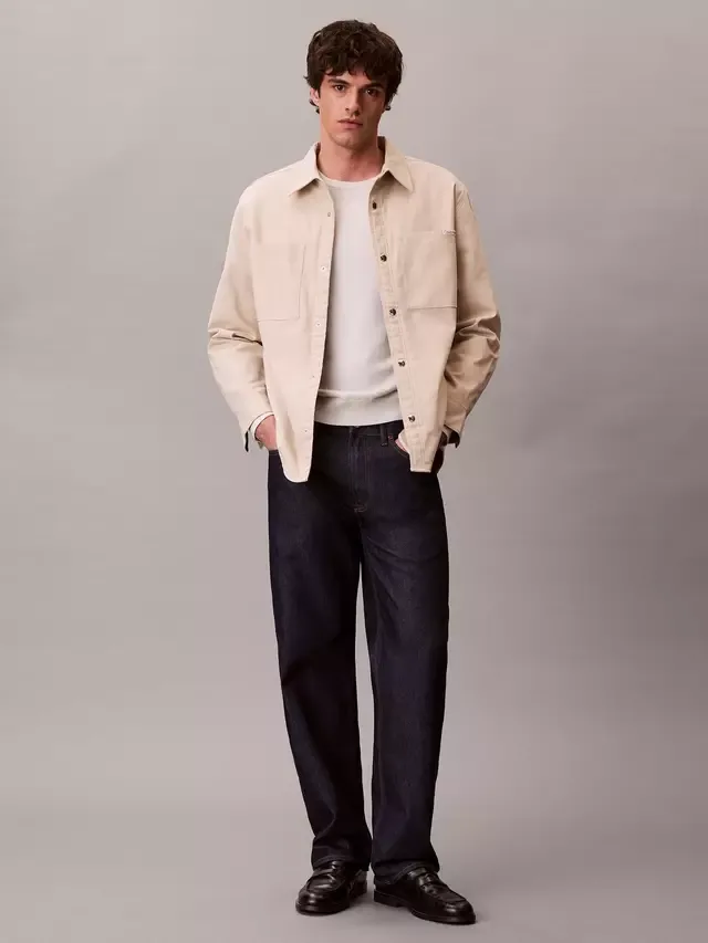 Рубашка Matty свободного кроя, цвет слоновой кости Calvin Klein — фото 3
