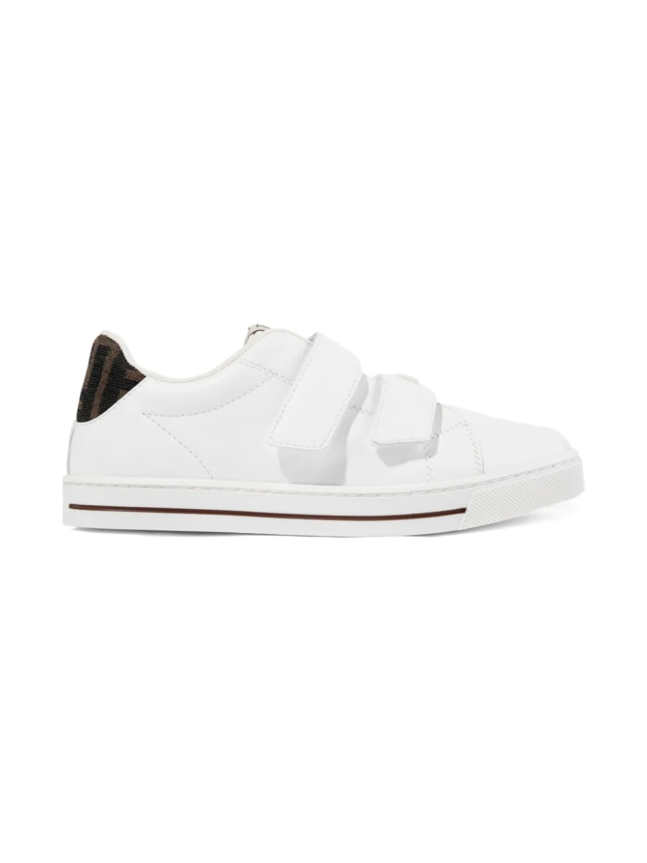 

Кожаные кроссовки с логотипом Fendi Kids, белый