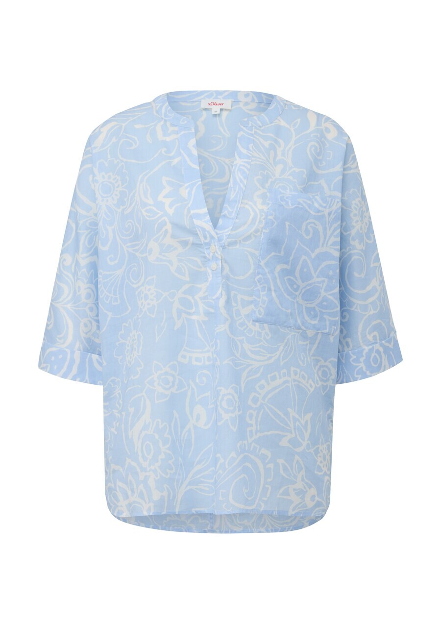 

Блузка с коротким рукавом s.Oliver Blouse, небесно-синий