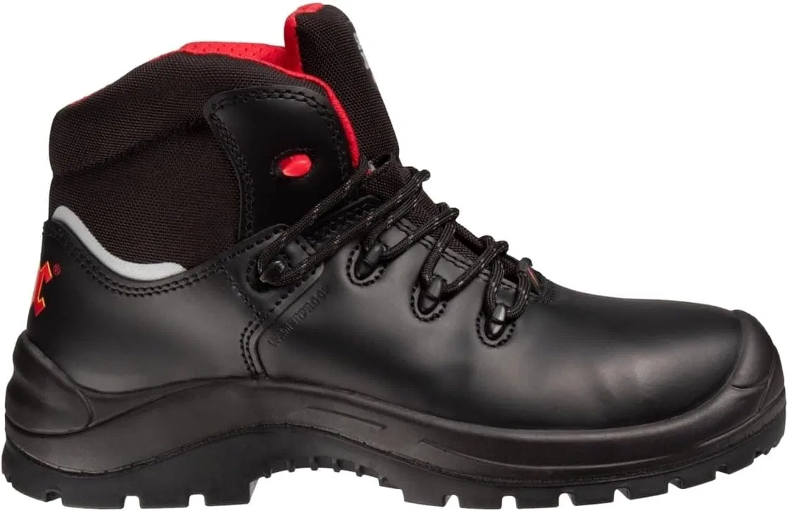 Защитные рабочие ботинки SAFETY JOGGER с логотипом AC/DC для мужчин и женщин - ACX430 - Защитные ботинки, защитная обувь, Black Red Ac Dc
