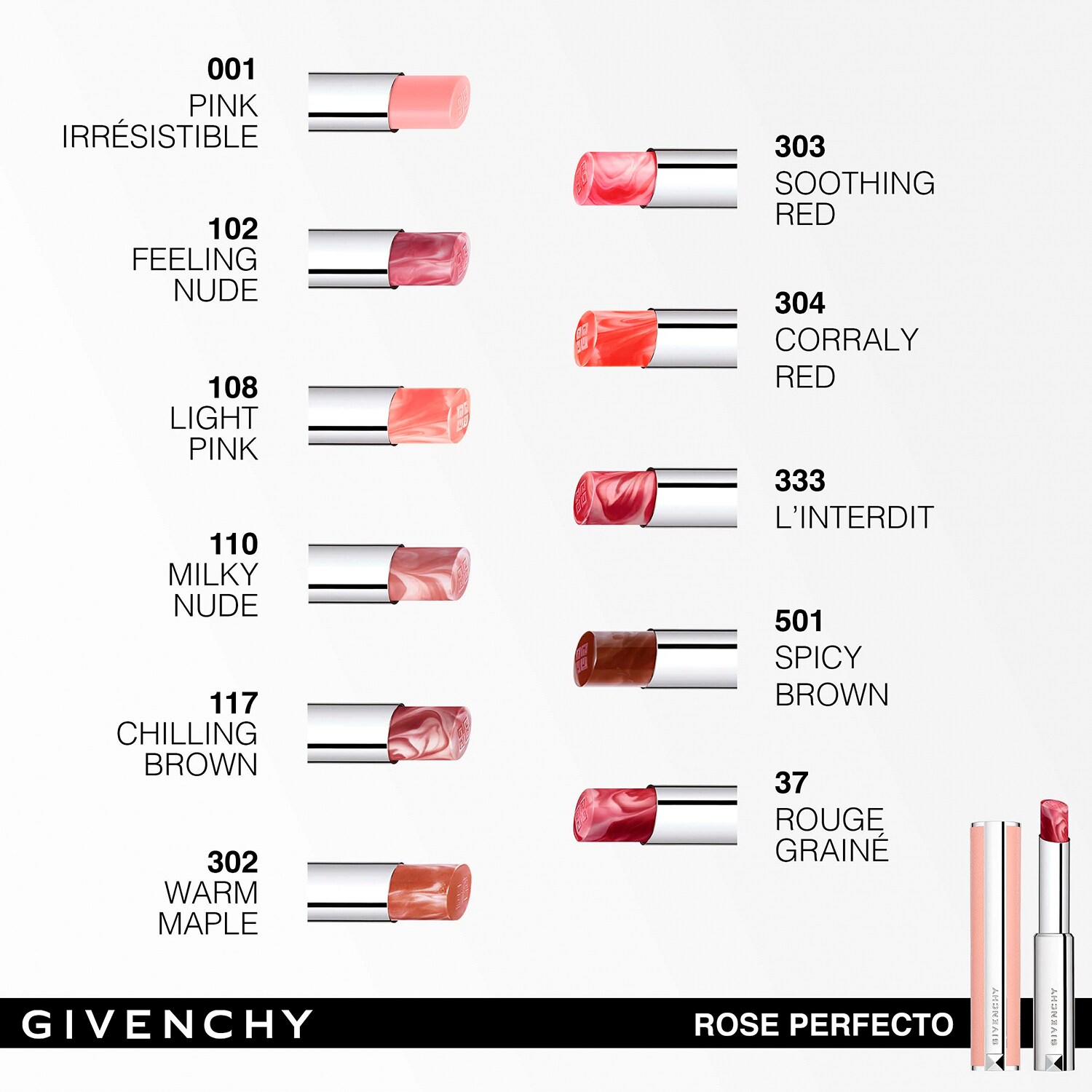 Бальзам для губ Rose Perfecto Givenchy, N001 Pink Irresistible - (2,8 g) — фото 4