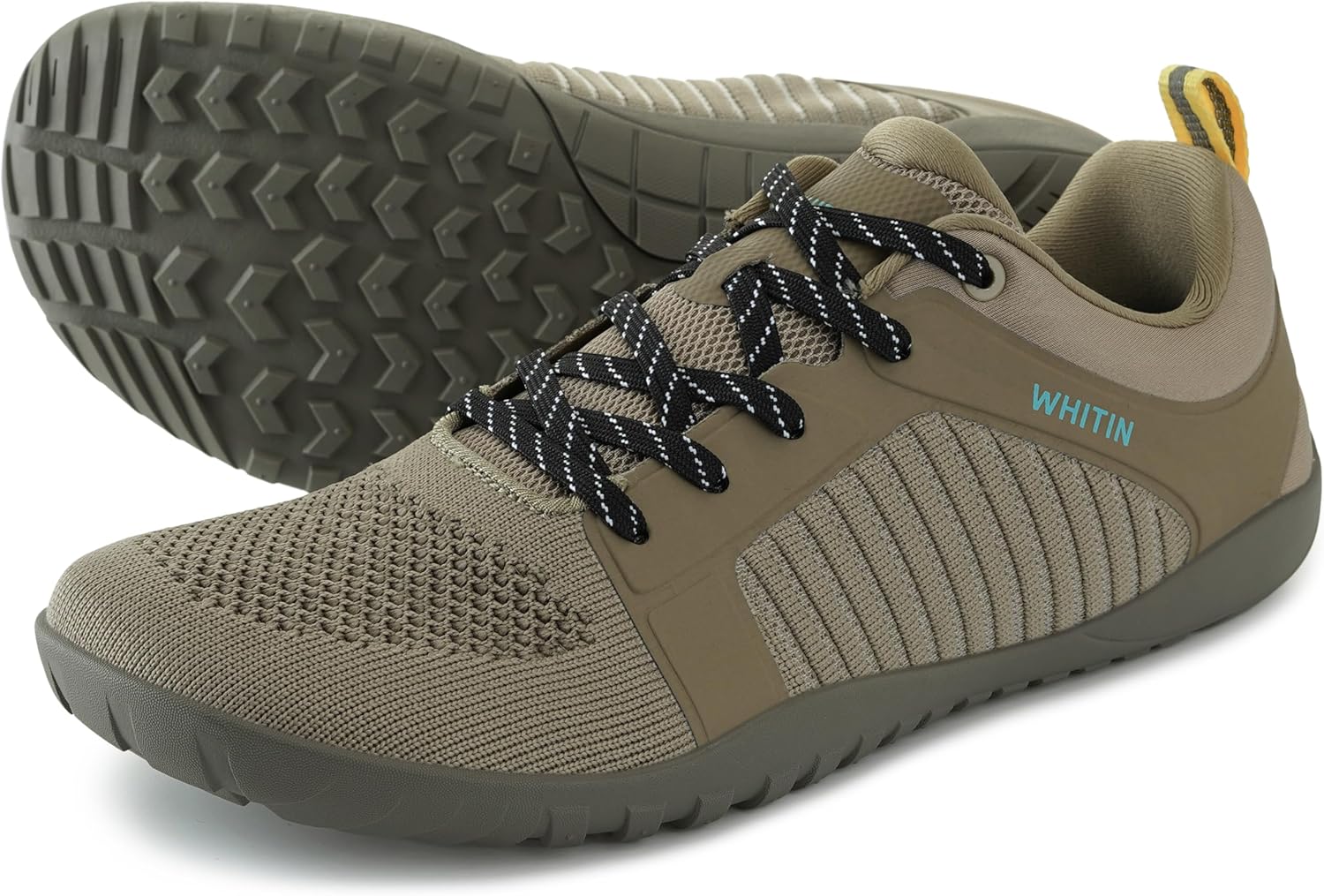 

Мужские кроссовки для трейл-раннинга WHITIN с эффектом босоножки, Широкий носок, Подошва с нулевым перепадом, Оптимальное сцепление, серый