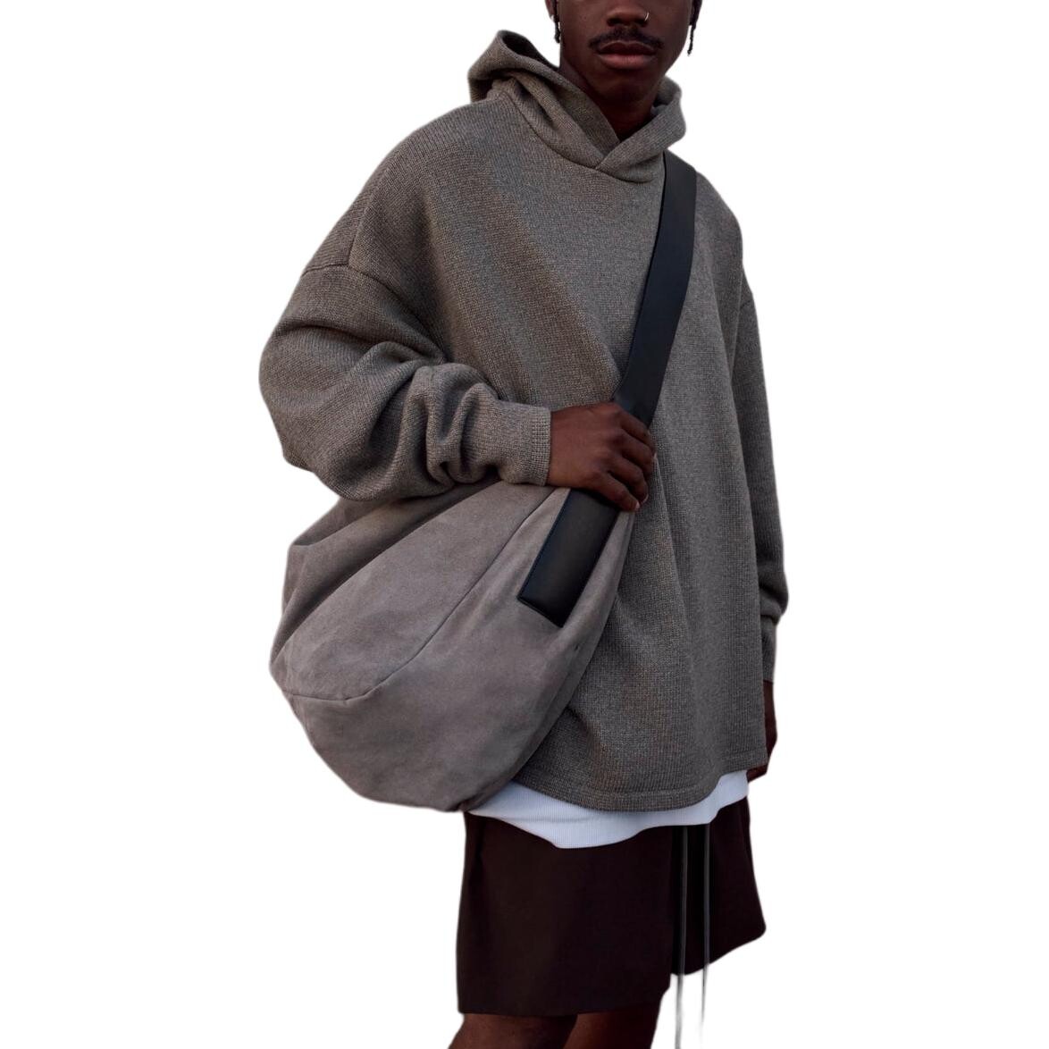 Трикотажная толстовка с капюшоном Core Collection Fear Of God Essentials, серый — фото 3