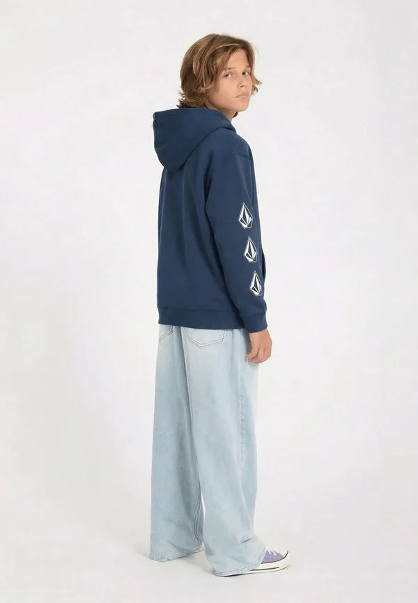 Культовая толстовка на молнии с каменной отделкой Volcom, Dust Bowl Indigo — фото 2