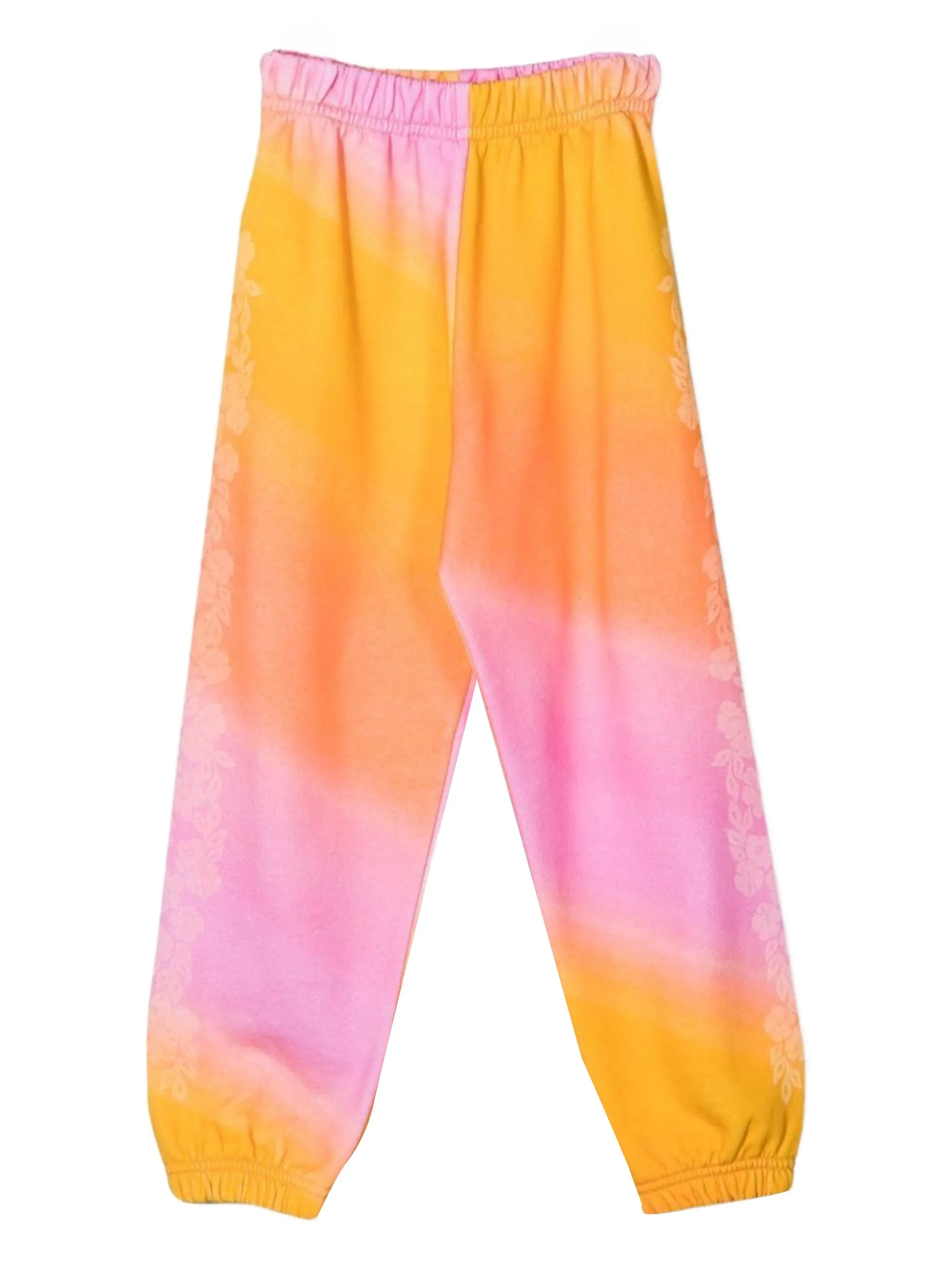 

Брюки с цветочным принтом Erl Kids, оранжевый