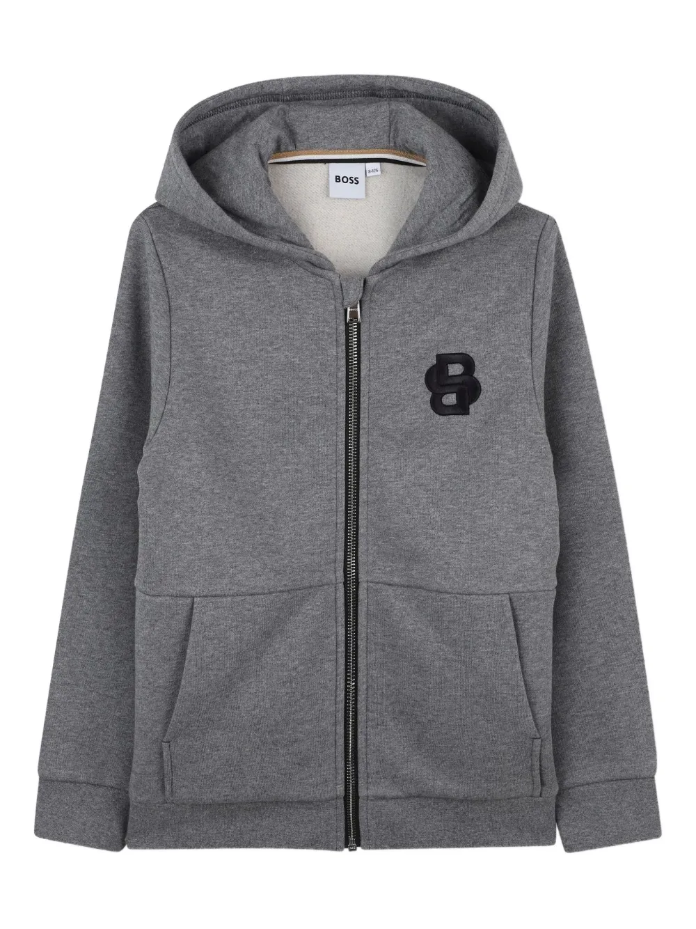

Худи на молнии BOSS Kidswear, серый