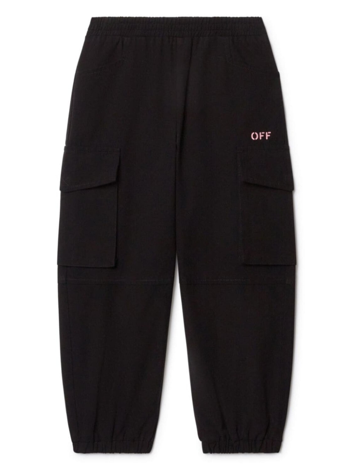

Off-White Kids спортивные брюки карго Off Stamp, черный