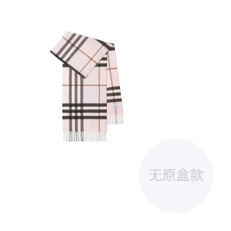 

Кашемировые вязаные шарфы унисекс розовый Burberry, розовый