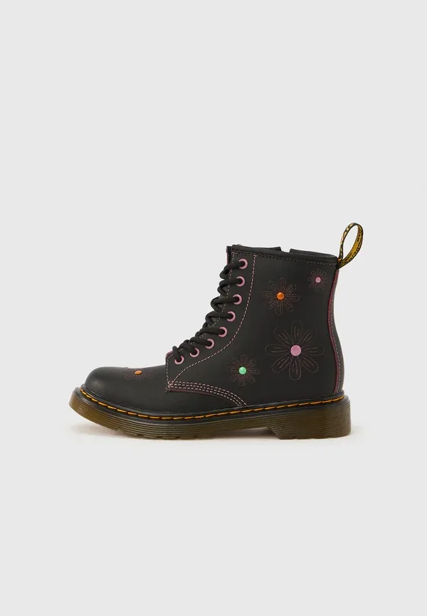 Ботинки на шнуровке 1460 Dr. Martens, черный/пыльно-розовый