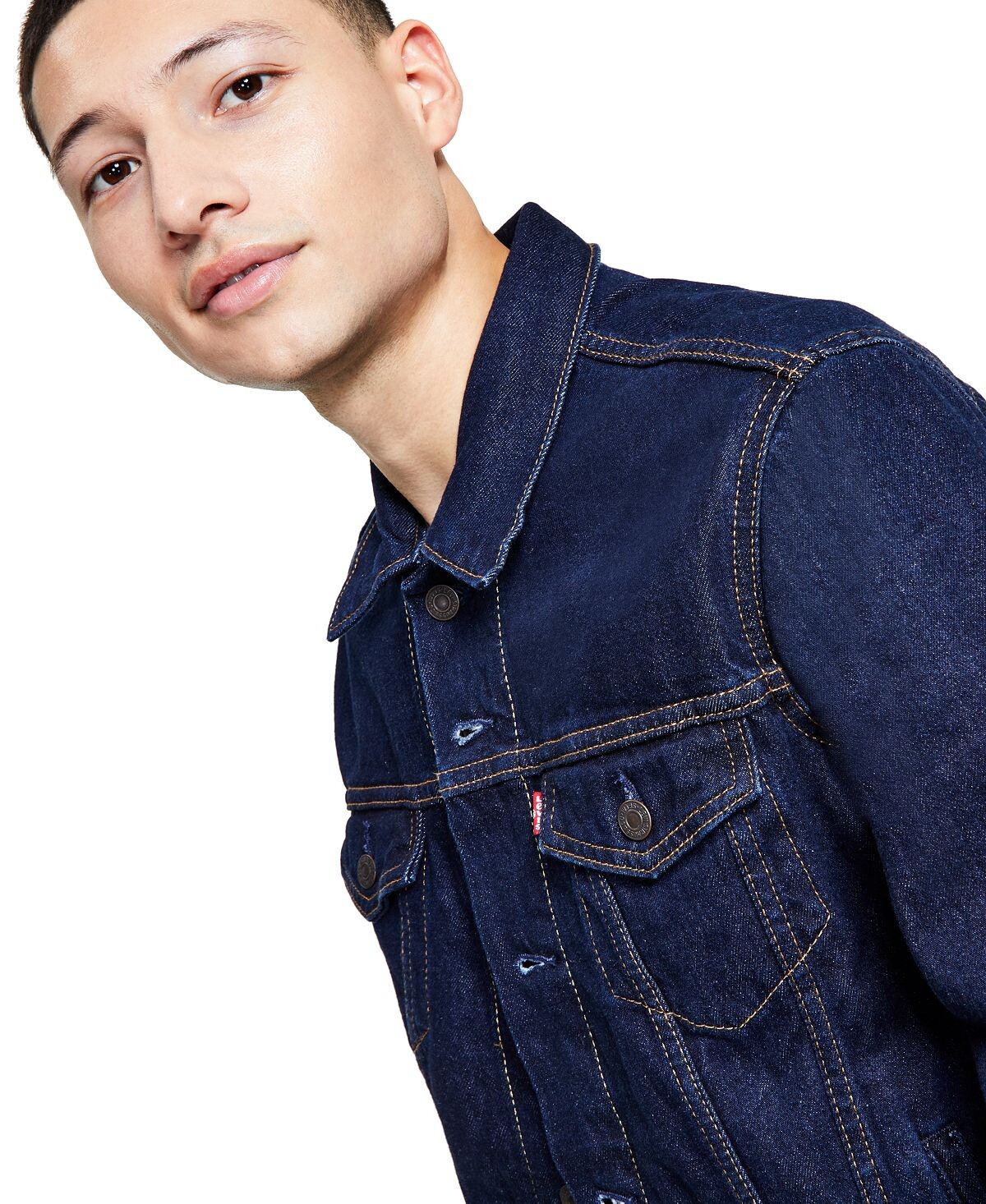 Куртка Levi's Regular Fit Non-Stretch Denim, синий — фото 3