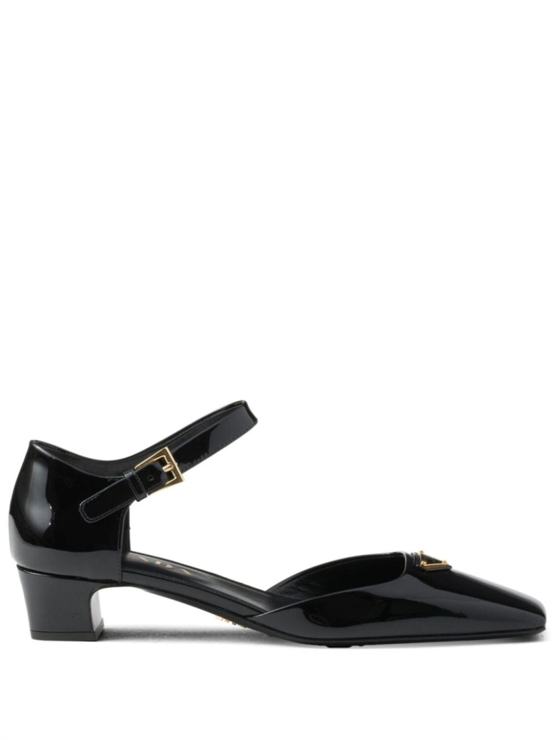 Туфли Prada 35 мм из лакированной кожи, черный