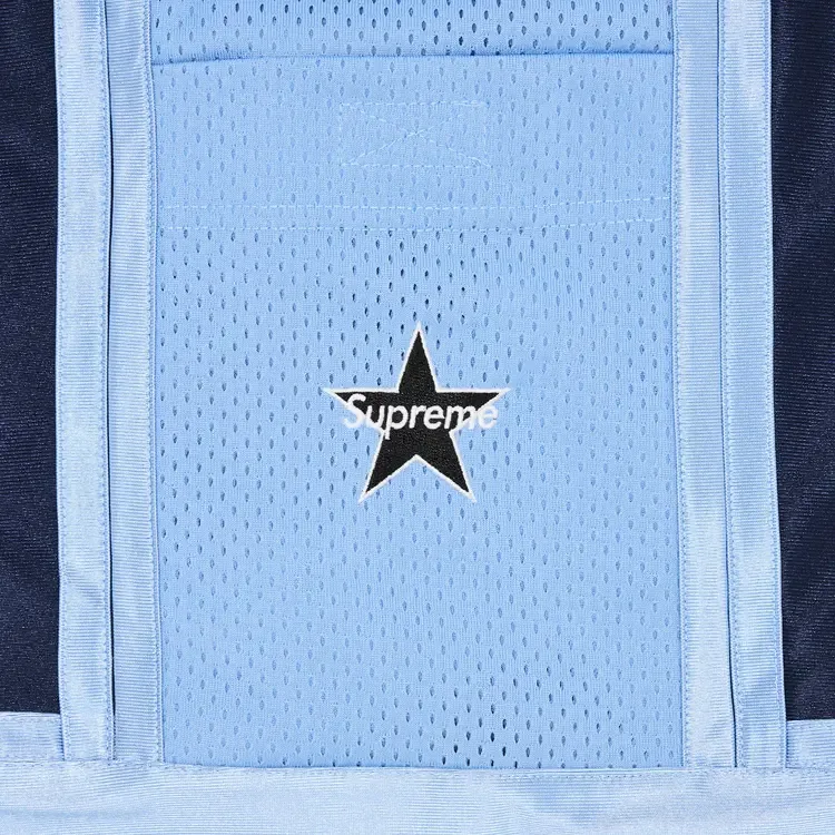 Баскетбольные шорты Supreme с боковым карманом, синие — фото 3