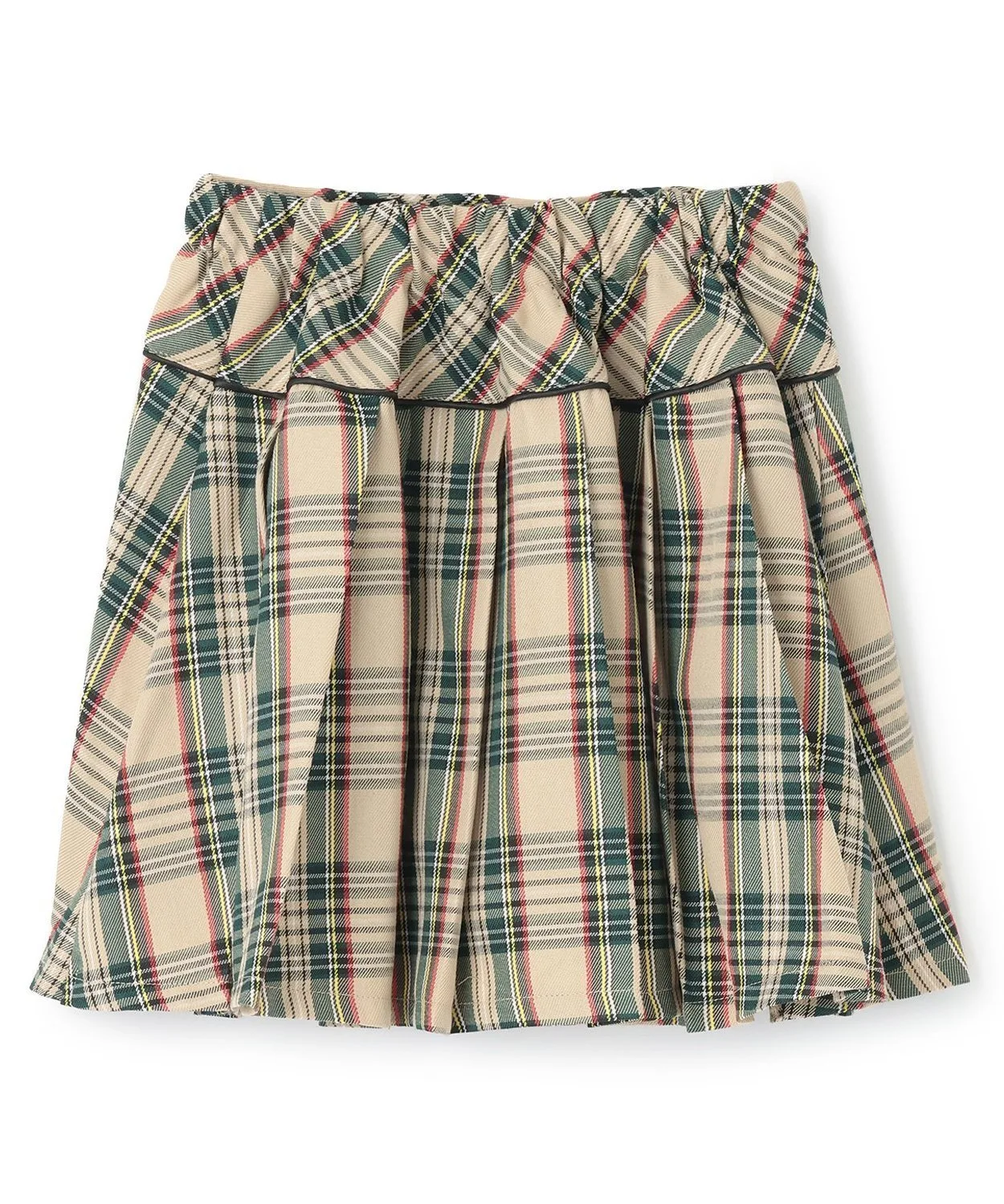 Юбка, сложенная в складки с помощью ленты в один конец By LOVEiT, Beige — фото 2