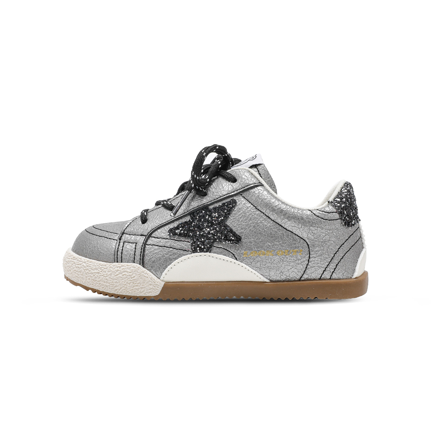 

Lotso Synthetic Leather Абразивостойкие детские скейтбординг кроссовки Kids' Disney, серебряный