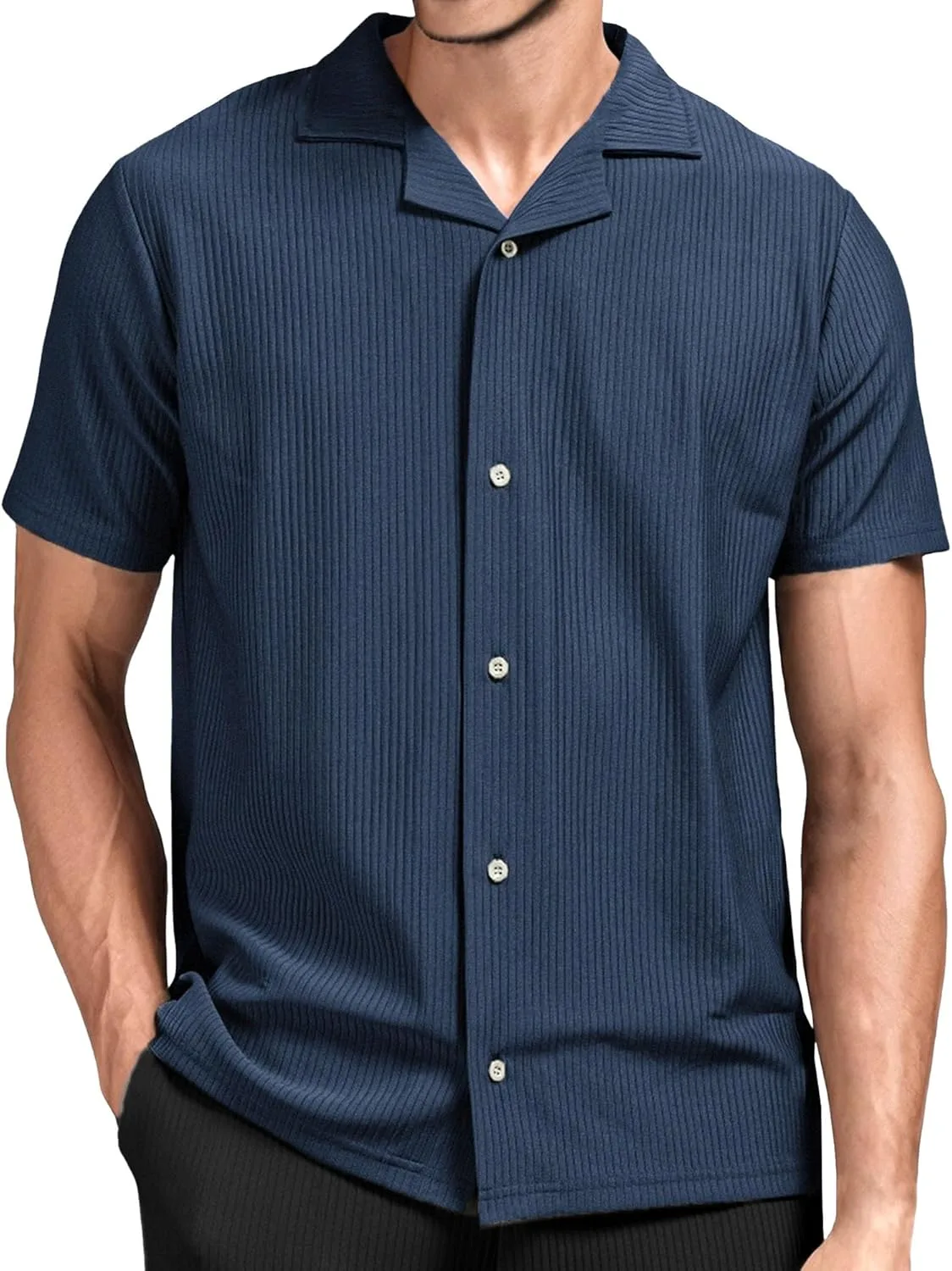 

Мужская футболка с вырезом на лацкане, свободная, летняя Zylphorix