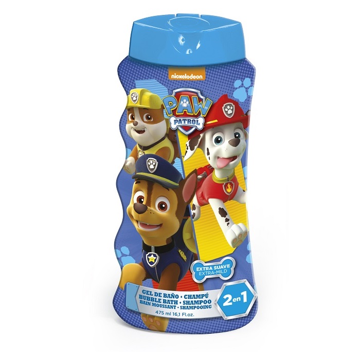 

Пена для ванны и шампунь для детей paw patrol bubble bath & shampoo 2in1 Dovanos Vaikams, 475 мл