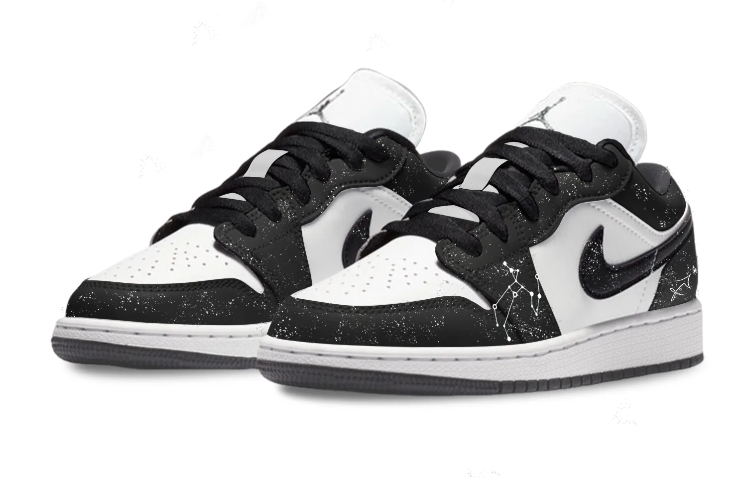 Кроссовки Air 1 Starry Archer мужские, устойчивые к истиранию, винтажные Jordan, черный белый — фото 4