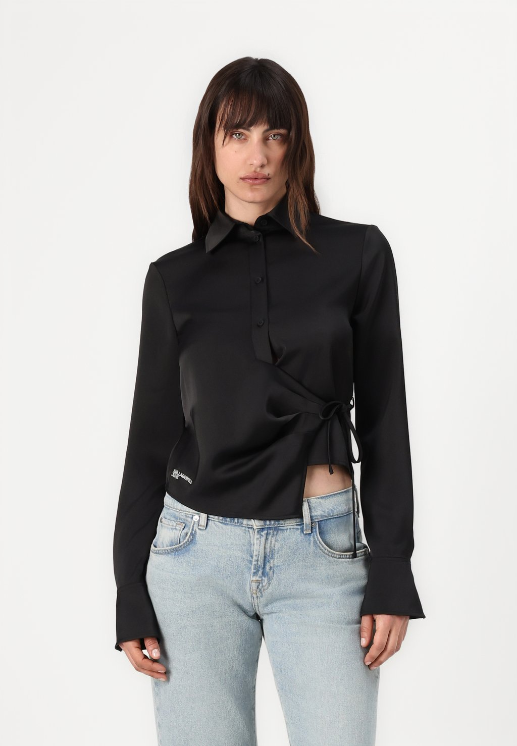 

Блуза BLOUSE Karl Lagerfeld Jeans, черный