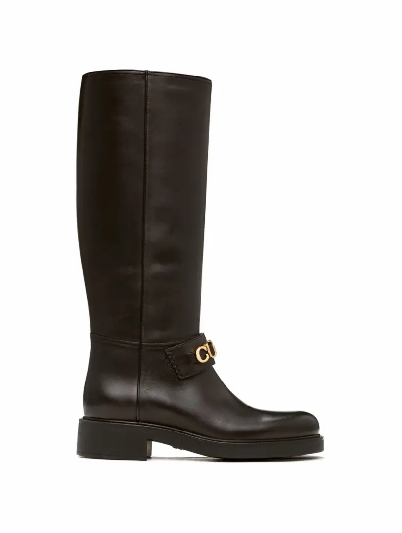 

Кожаные сапоги Gucci Gucci, черный