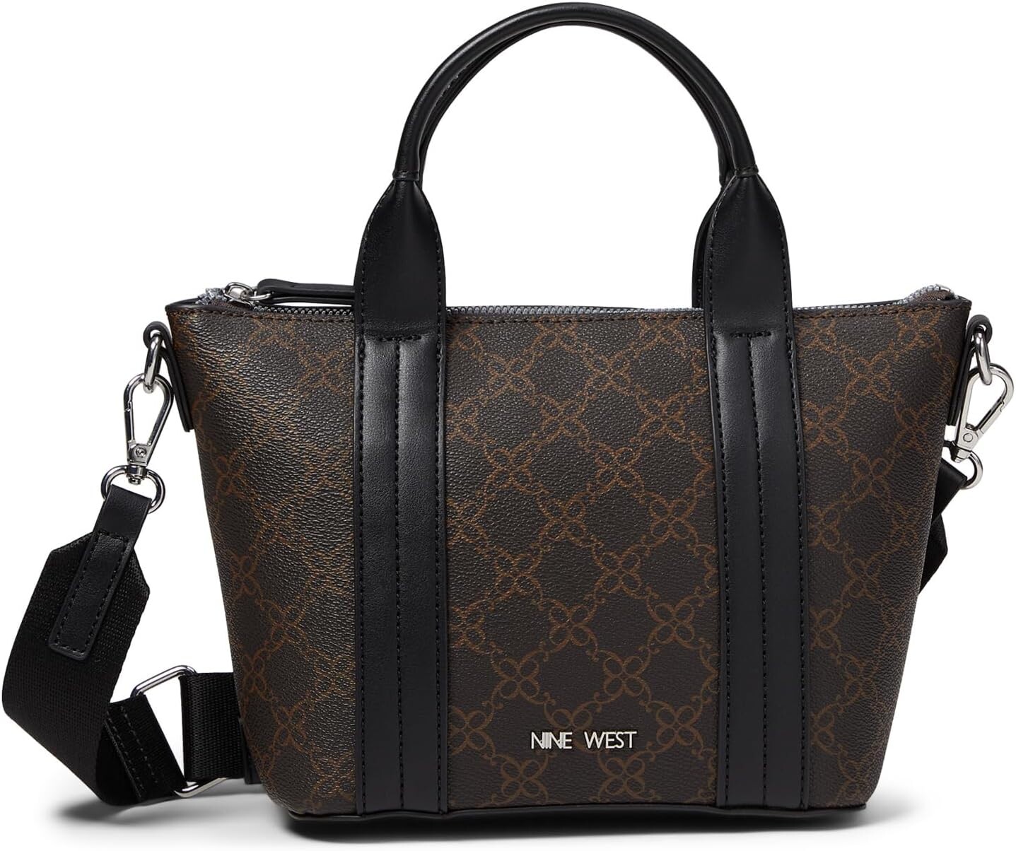 

Сумка-тоут Nine West Kyndall Mini Tote, цвет Brown Logo/Black, Черный, Сумка-тоут Nine West Kyndall Mini Tote, цвет Brown Logo/Black