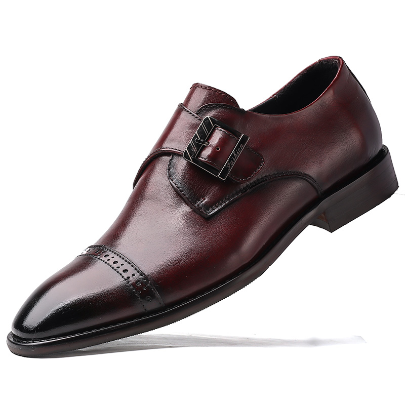 Dao Tu Sen Туфли De Xin Unisex низкие бордовые H9066, цвет Burgundy-(H9066) De Xin — фото 4