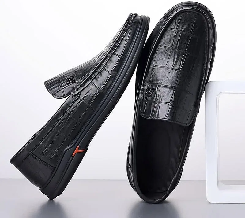 Лоферы кожаные ручной работы Casual Shoes Black UOPYNE — фото 4