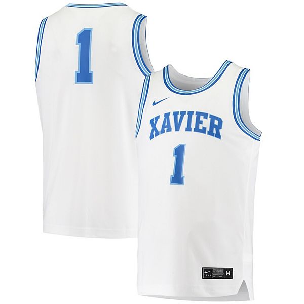 Мужская баскетбольная форма Xavier Musketeers #1 белая Nike — фото 2
