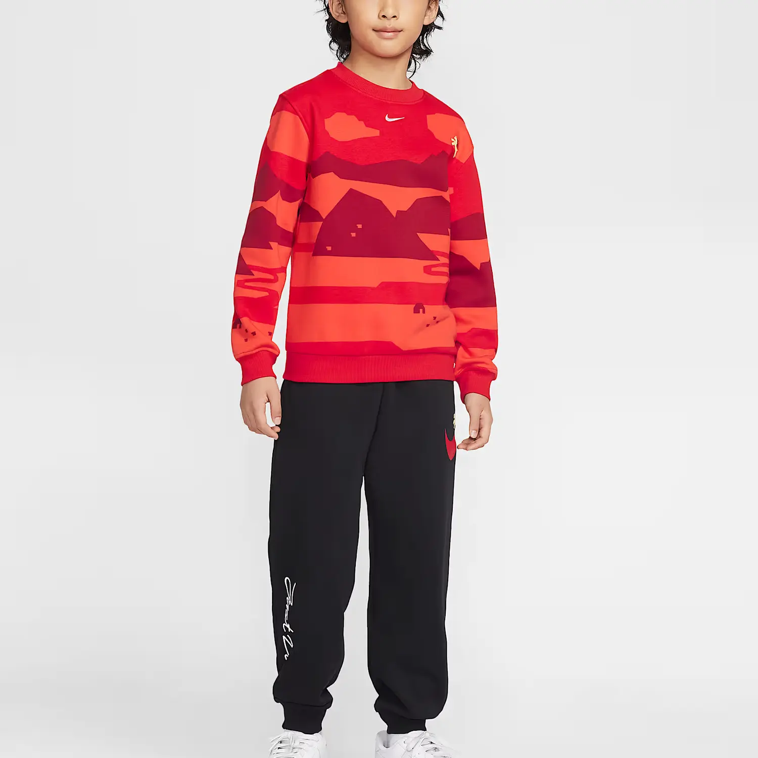 Свитшот Sportswear Club Fleece Kids' Nike, university красный — фото 4