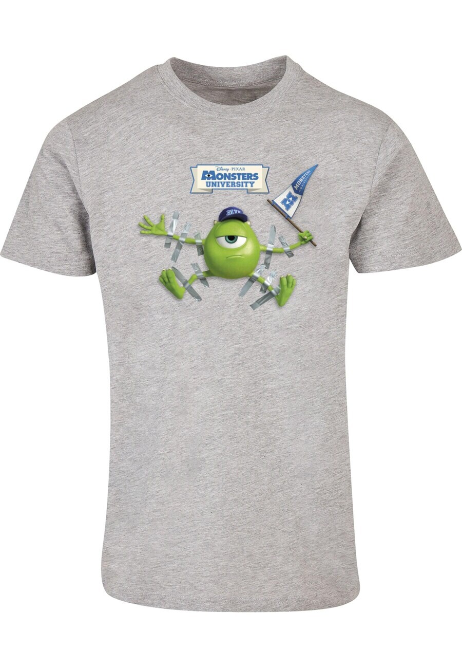 

Классическая футболка ABSOLUTE CULT Shirt Monster University - Taped Mike, пятнистый серый