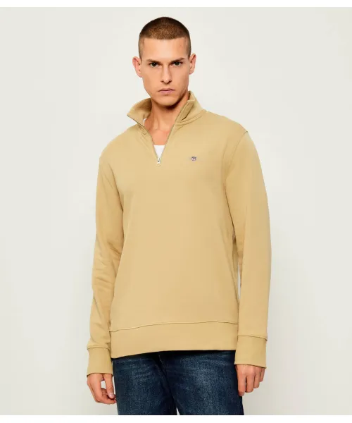 

Толстовка с изображением щита Regular fit Gant, бежевый