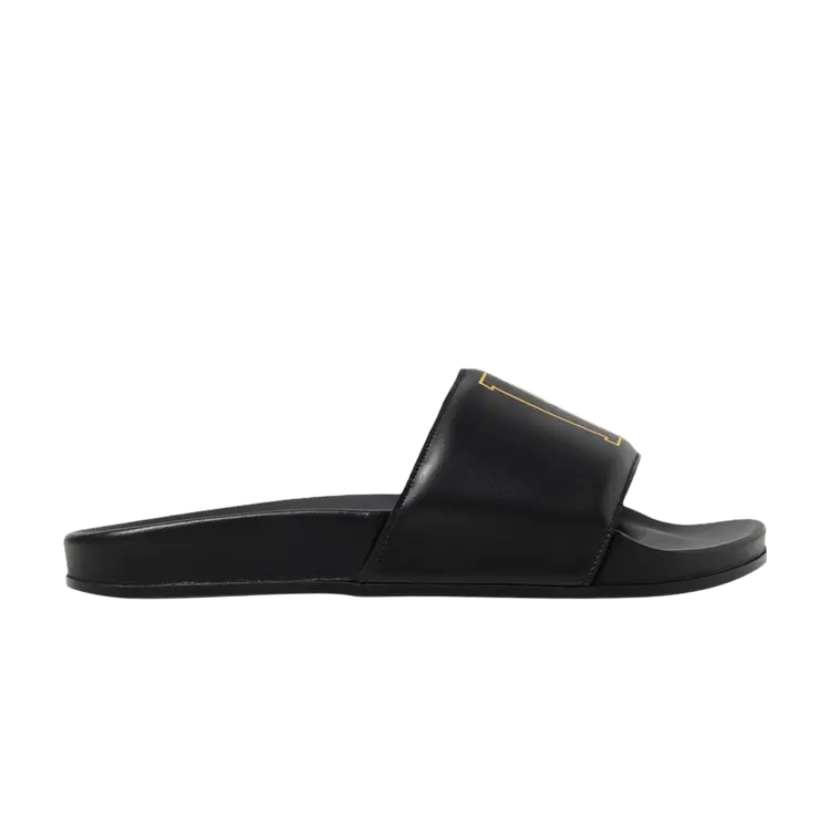 

Кроссовки Rhude Slider Black Yellow, черный