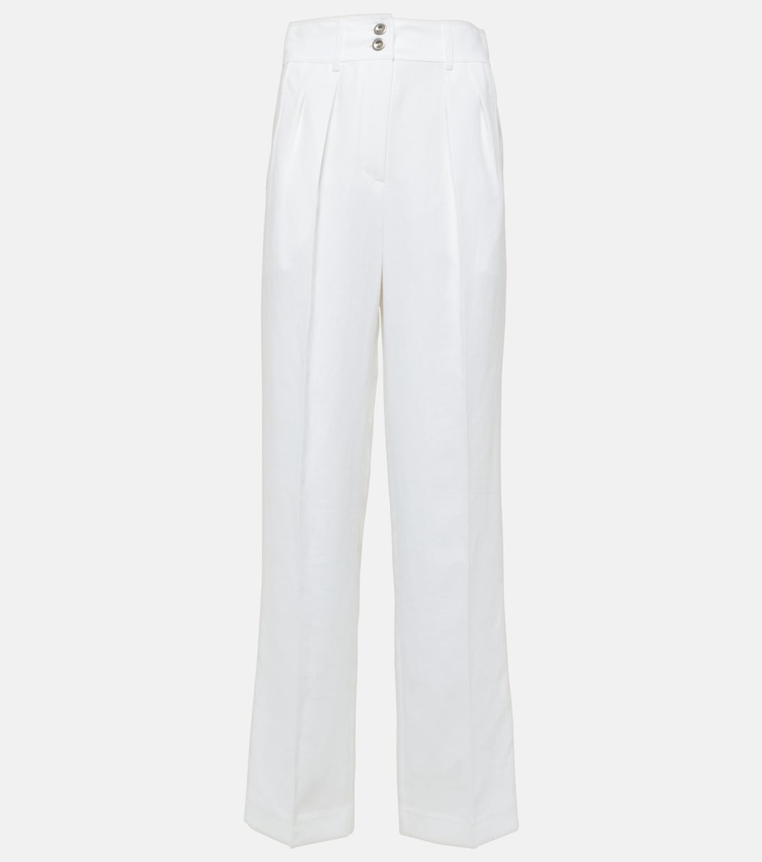 

Широкие льняные брюки Loro Piana, белый