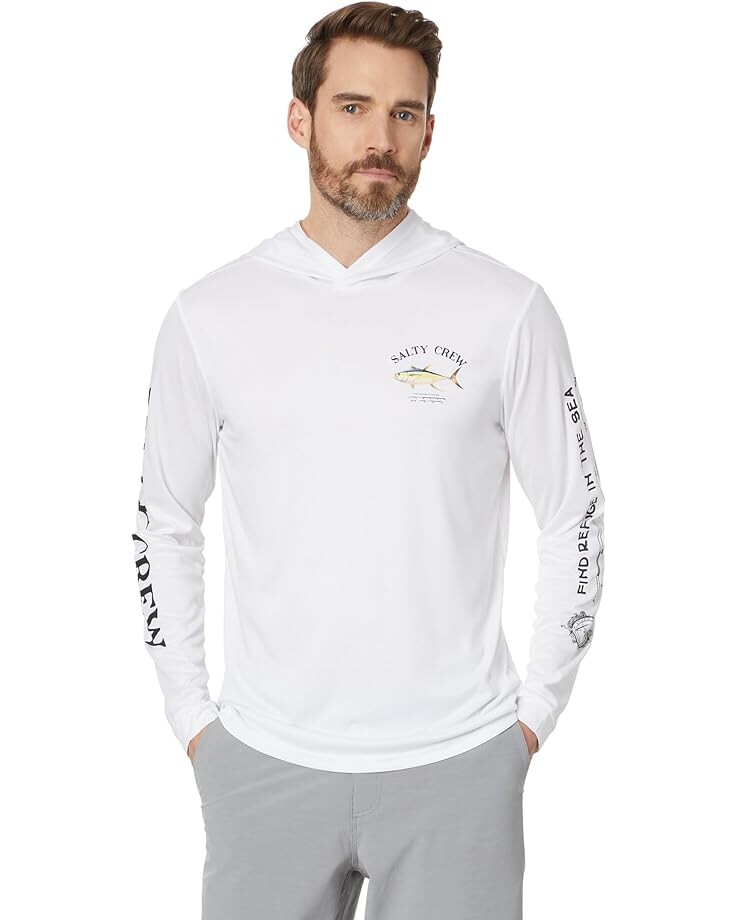 

Рубашка Salty Crew Ahi Mount Hood Sunshirt, белый