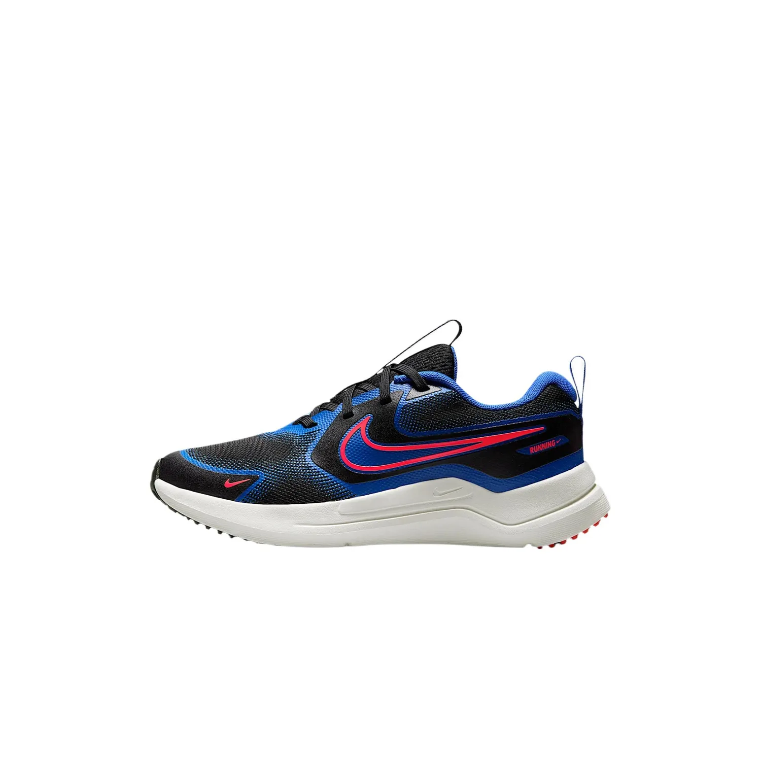Nike Детские беговые кроссовки Cosmic Runner Cushioning черный/королевский синий/горный белый/яркий темно-красный