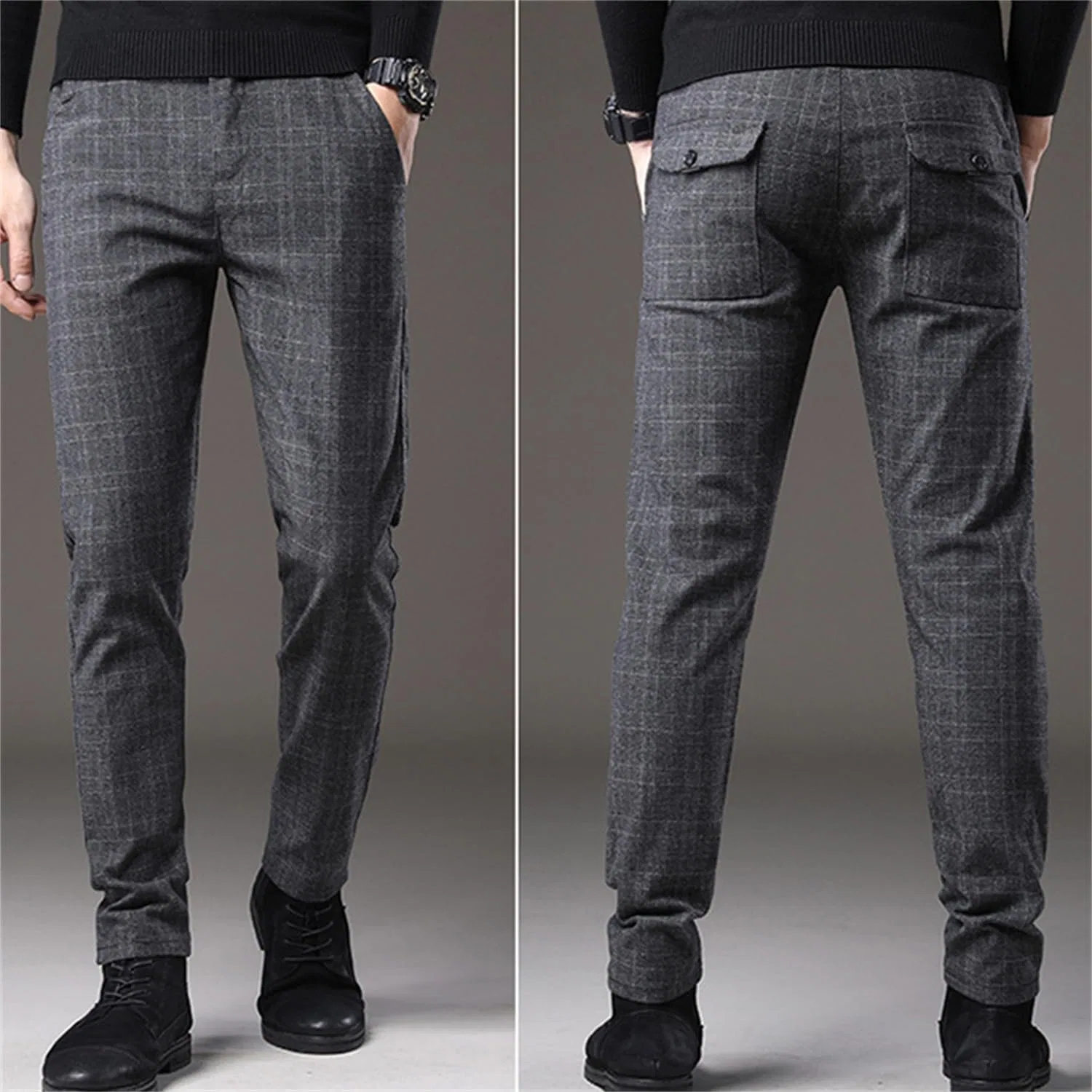 Джинсы Slim Fit, Серый — фото 3