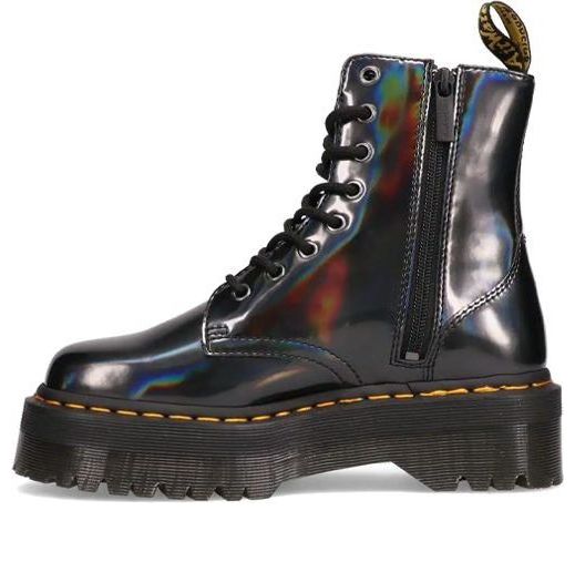 

Ботинки Dr. Martens Jadon Hologram Leather Martin Boots Black 26699029, черный
