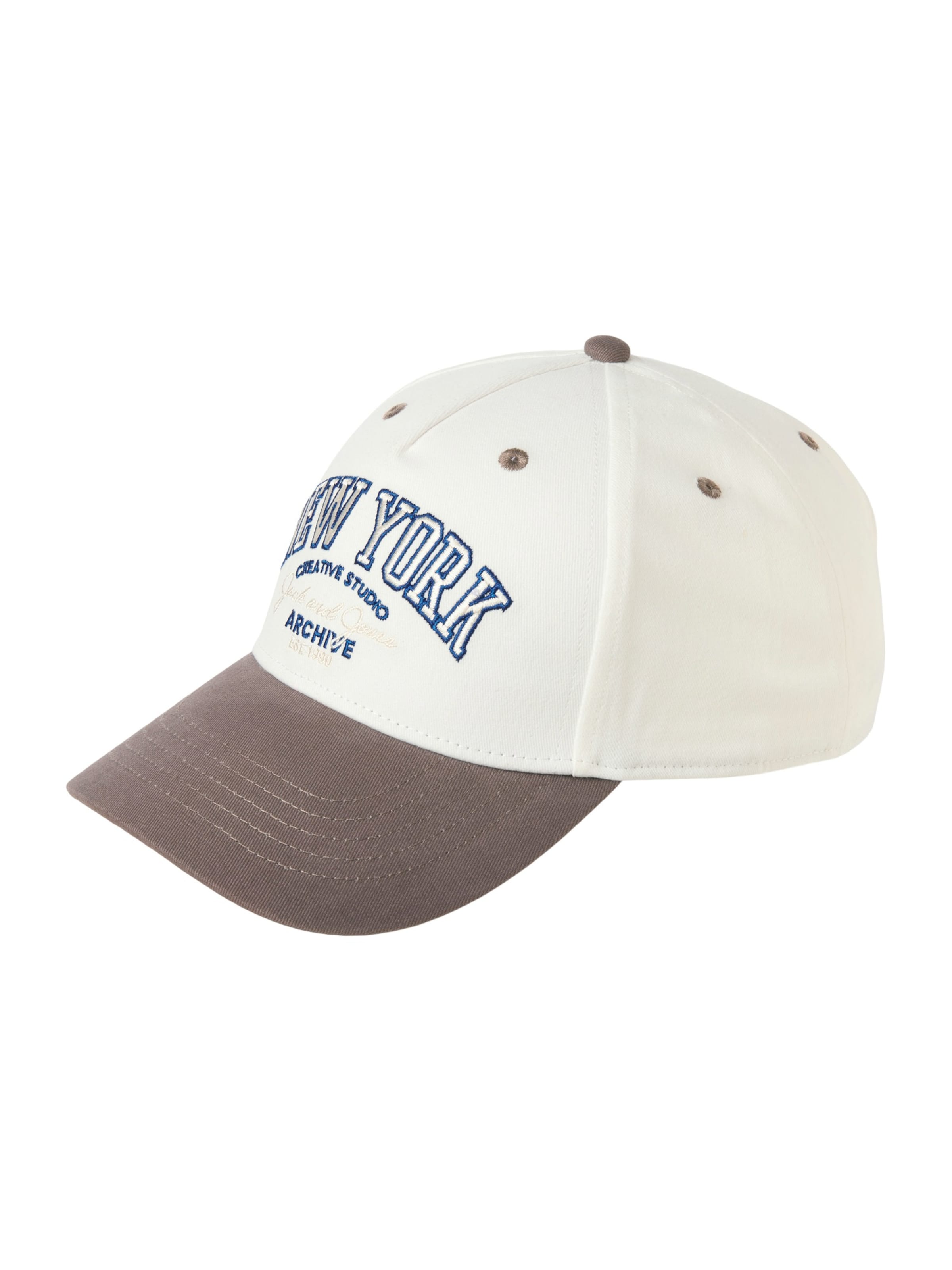 

JACK & JONES Кепка 'JACBASE BRANDON' в белом цвете