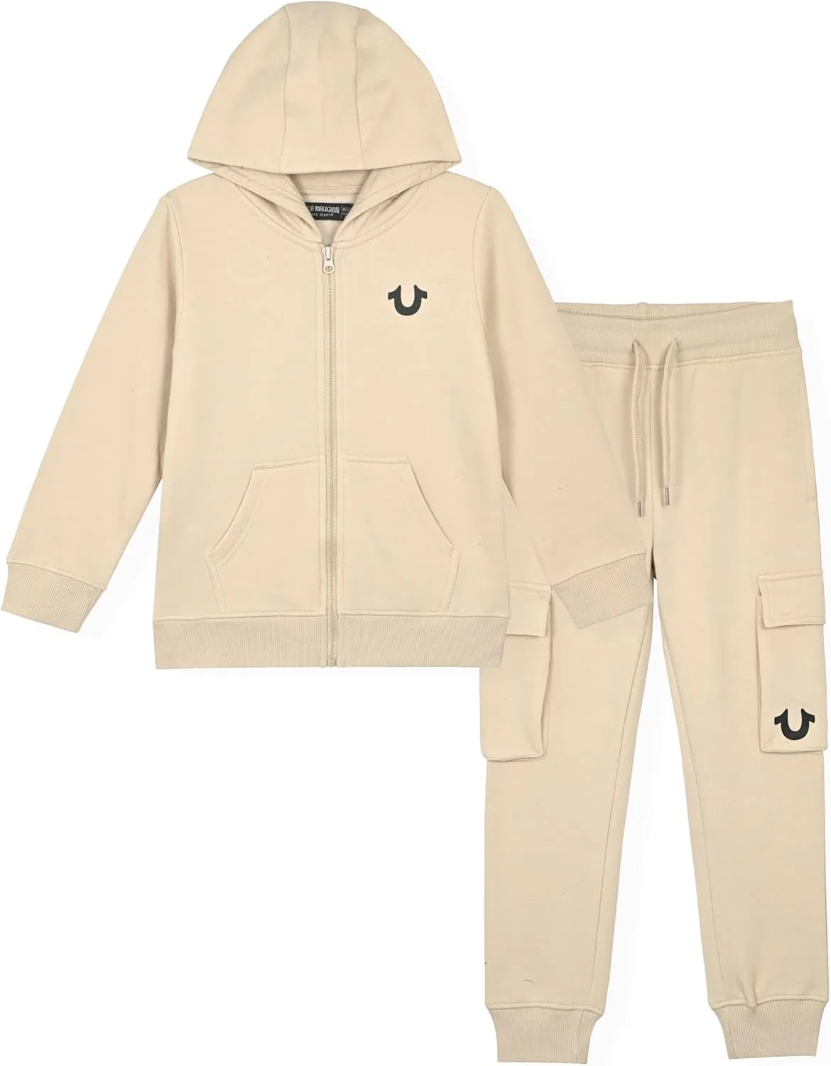 Спортивный костюм для мальчиков, флисовый, True Religion, 2 предмета, камень-красный