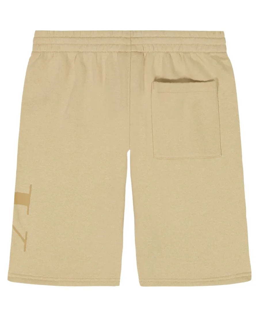 Детские шорты CK Graphic Knit Pull-On Shorts (размер 8-20) из трикотажа с графическим принтом Calvin Klein, белый pepper — фото 2