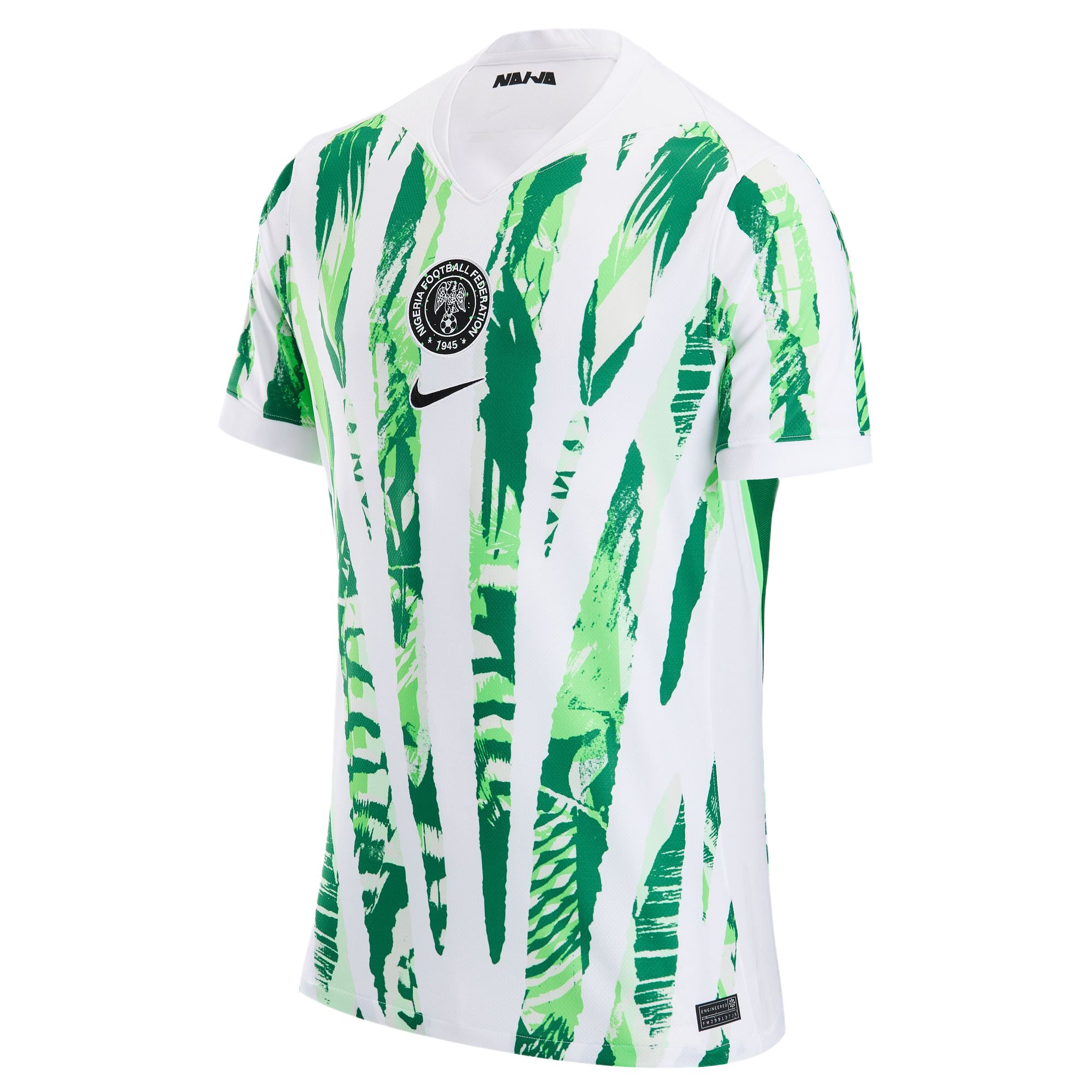 

Футболка Nigeria 2025 Stadium Away Women's Team Men's Dri FIT Soccer Replica Jersey Nike, белый/зеленый/черный