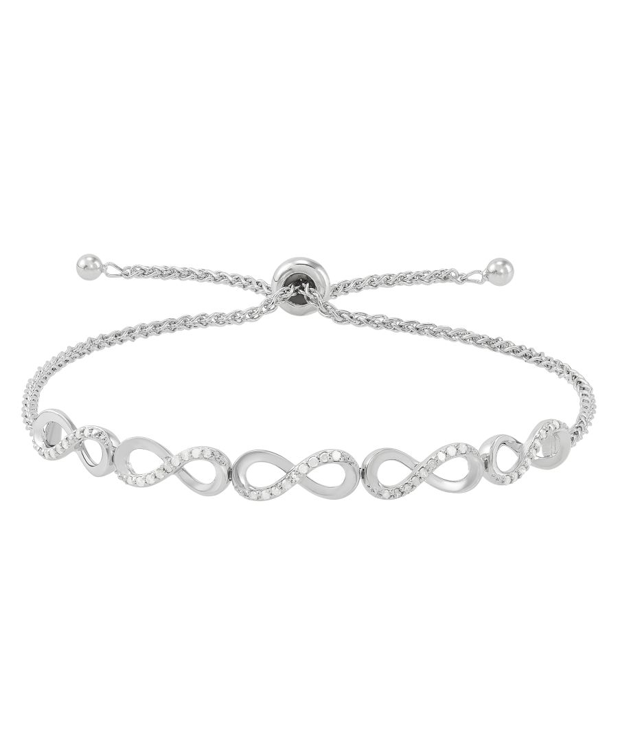 

Браслет с бриллиантами (1/4 карата) из стерлингового серебра Macy's, Sterling Silver