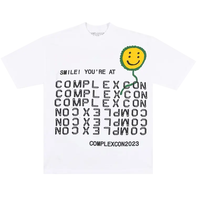 

Футболка Cactus Plant Flea Market Complexcon Smile! 'White', белый