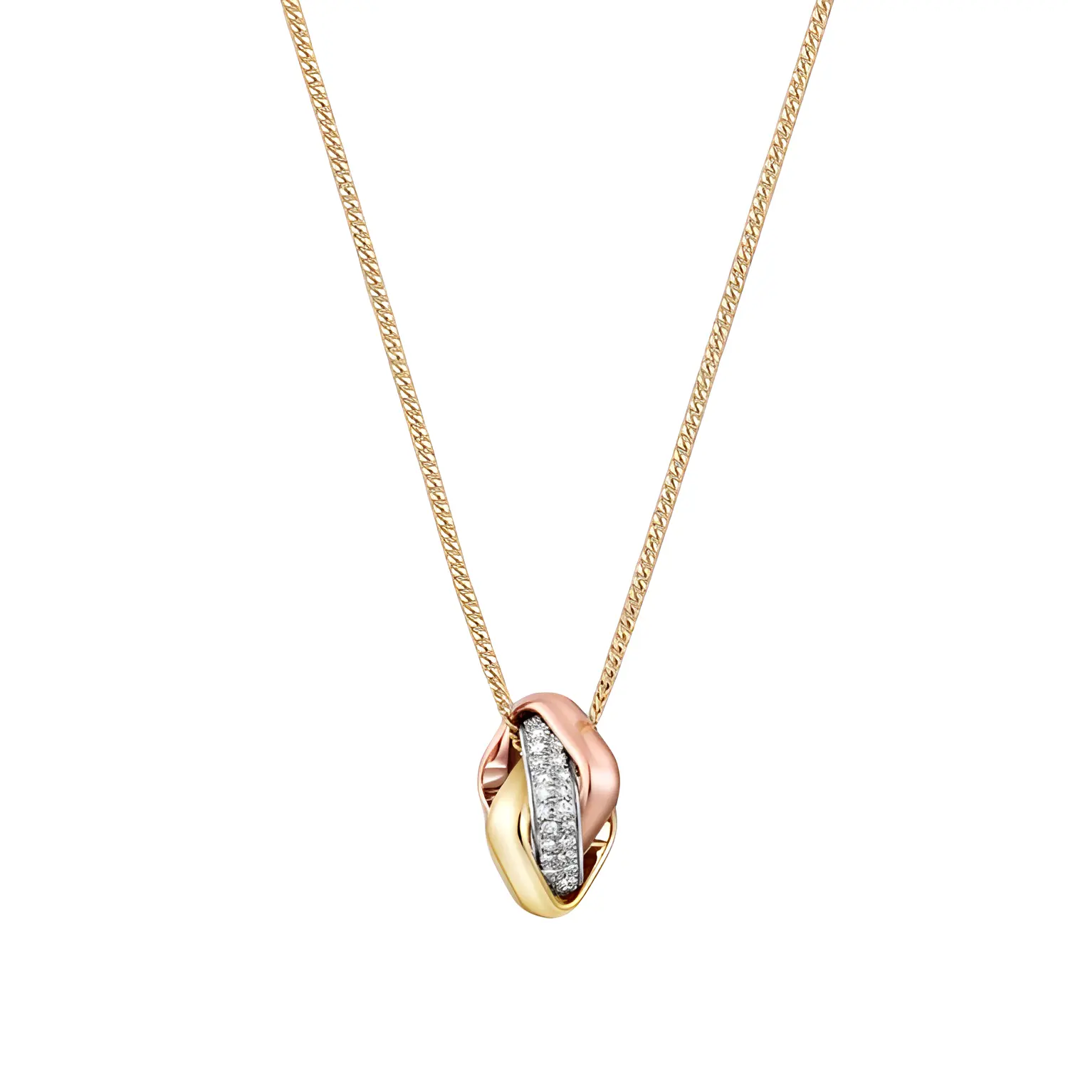 

Cartier 18K розовое золото, 18K золото, 18K белое золото, унисекс колье с бриллиантами