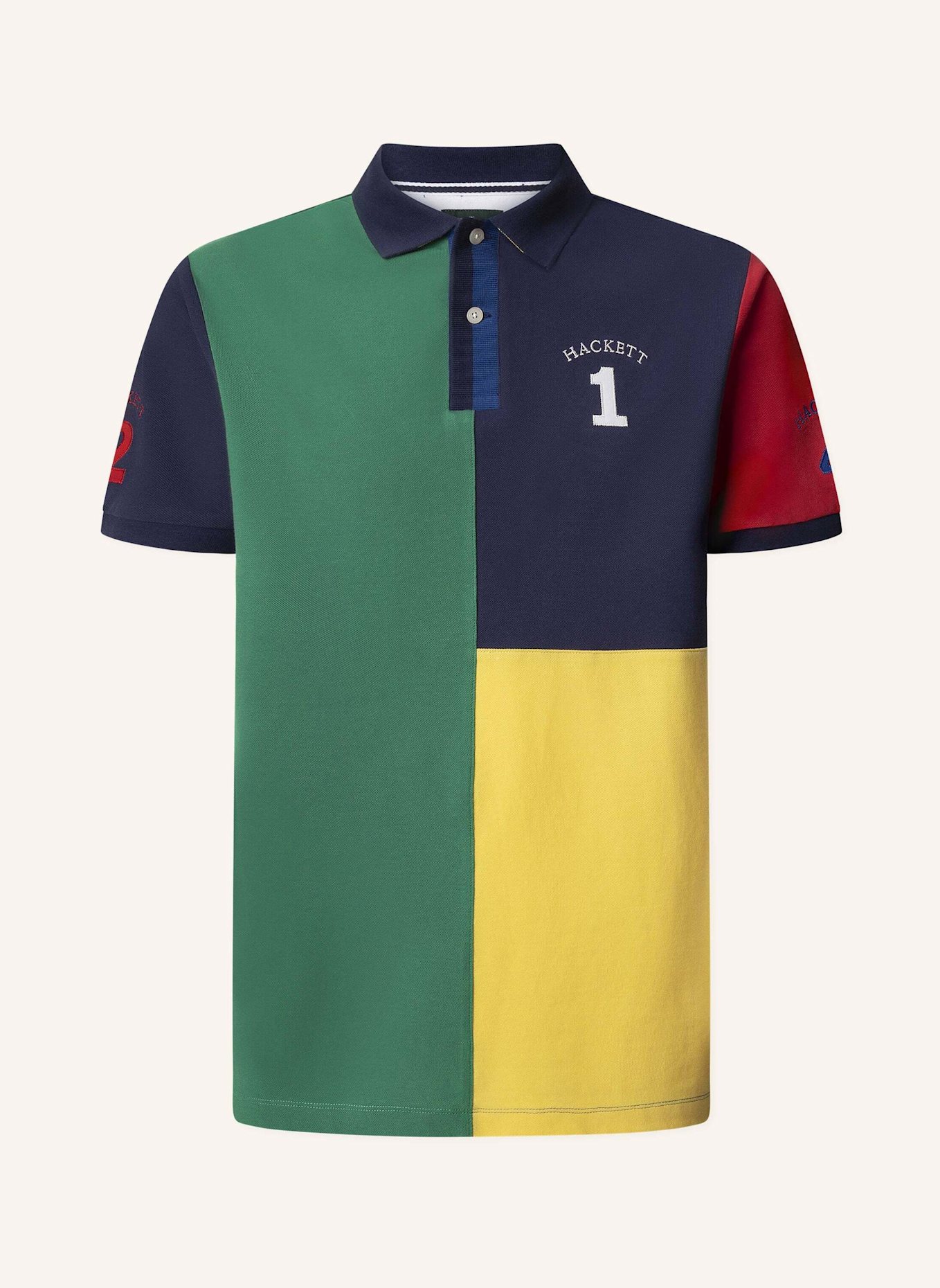 

Рубашка поло heritage multi pnl nbr Hackett London, зеленый