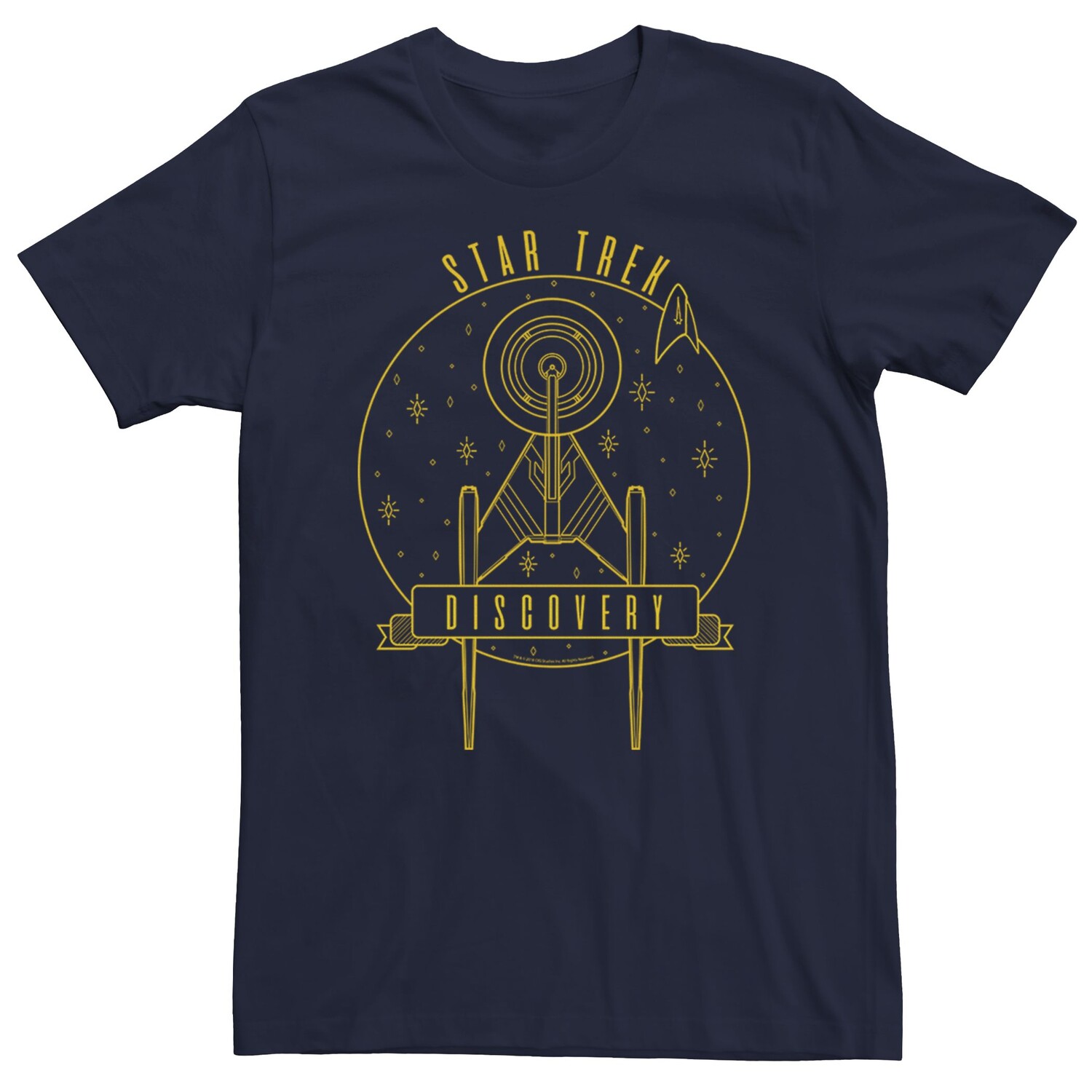 

Мужская футболка с логотипом Star Trek Discovery Circle Licensed Character