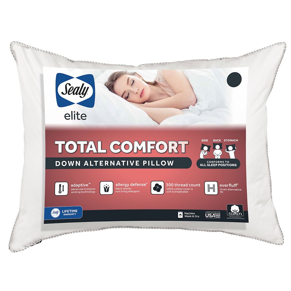 

Альтернативная подушка Sealy Elite Total Comfort во всех положениях для сна, белый